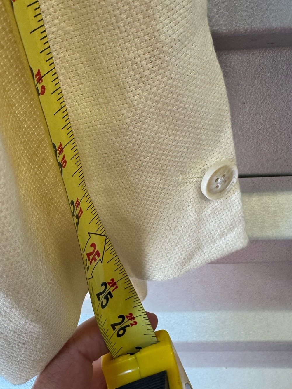 Vintage Banana Republic Off White Cream High End Linen Blazer Jacket - Picture 7 of 7
